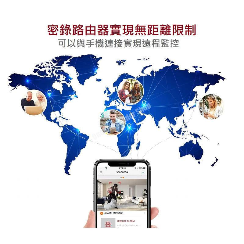 Quartz素面金框標準石英掛鐘型針孔攝影機 送64G記憶卡